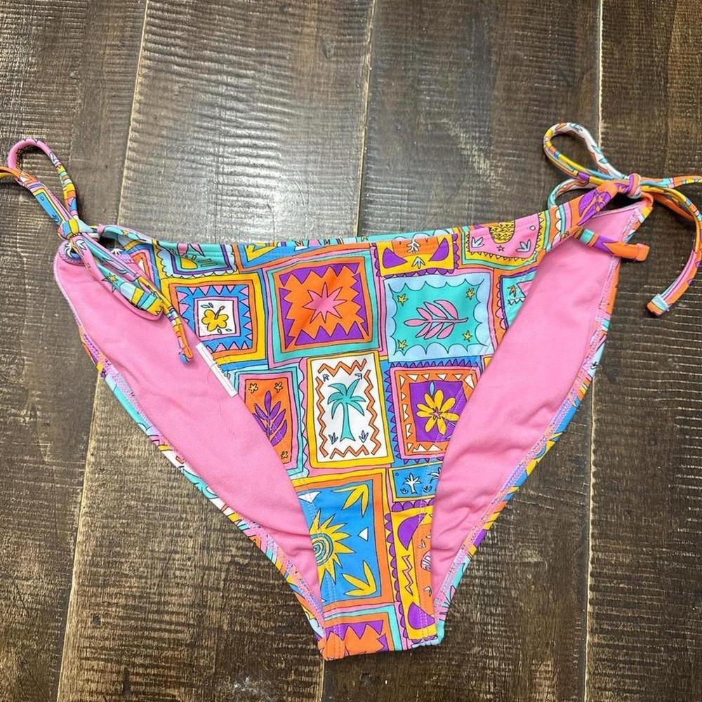 Wild Fable Women's Low Rise Cheeky Side Tie Bikini Bottoms